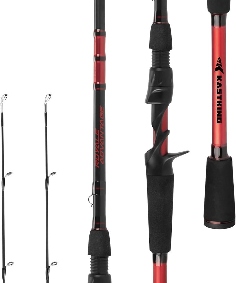 Kastking Royale Advantage Fishing Rod, Spinning Rod & Casting Rod, IM6 Graphite Blanks, 2-Pieces Rods with Extra Tip Section,KastFlex Technology, Power Transition System, EVA Handle - Image 1